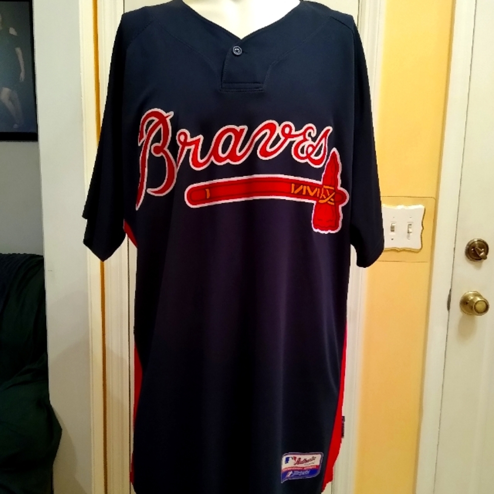 ⚾ ATLANTA BRAVES GAME USED BP JERSEY